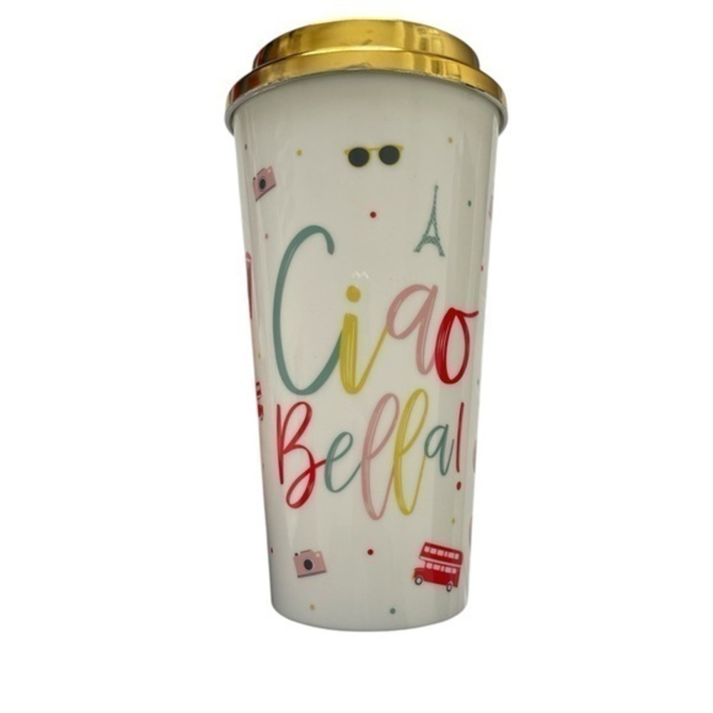 C.R. Gibson “Ciao Bella” 24oz Travel Cup